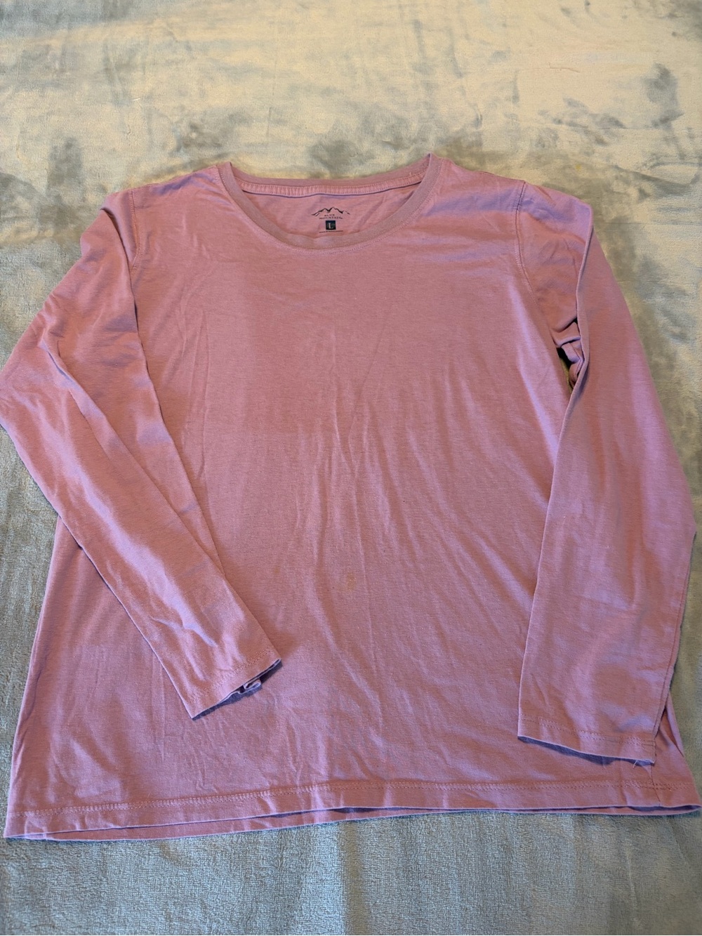 Women's Long Sleeve Crewneck Top - purple